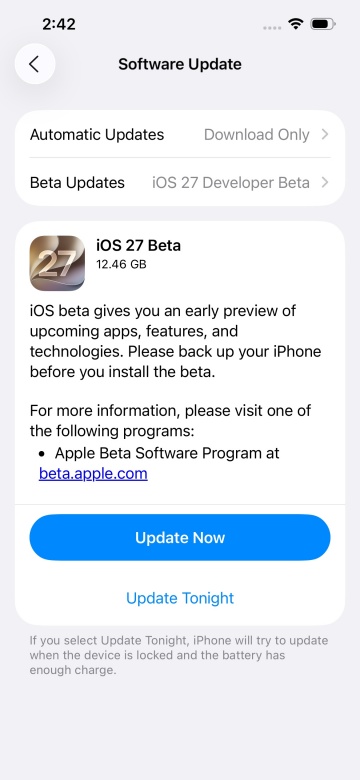 iOS 업데이트